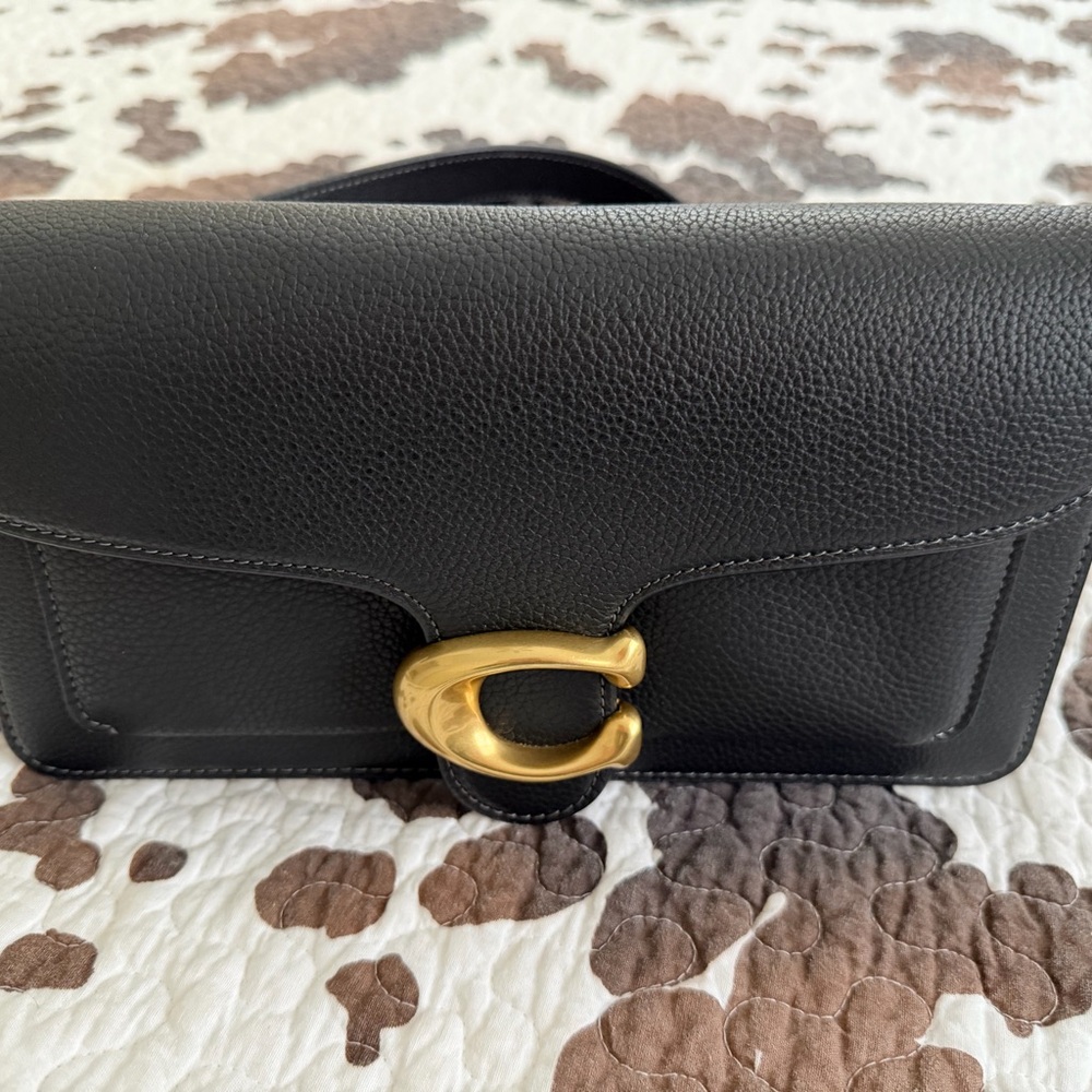 Coach The Tabby 26 Black Leather Bag